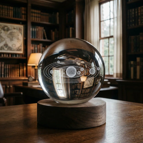 EverGlow™ | Bespoke 3D Crystal Solar System Globe | Celestial Edition